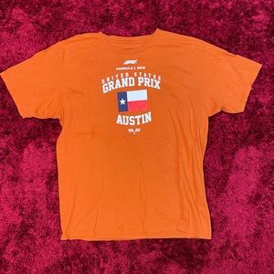 Circuit Of The Americas Shirt USA Racing Auto Orange XL F1 Austin Texas Hamilton